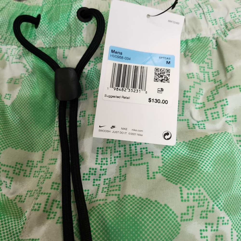 Mens Sz M Nike Tech Fleece Woven Sweat Pants Digital Camo Green Black HV0968-034 - Picture 3 of 5